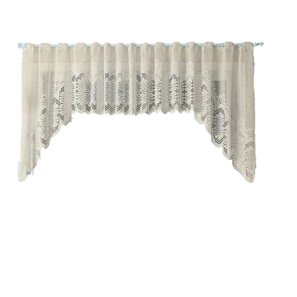 Cortina Renda Cascata 3,00 M X 1,00 Alt Arabesco Creme