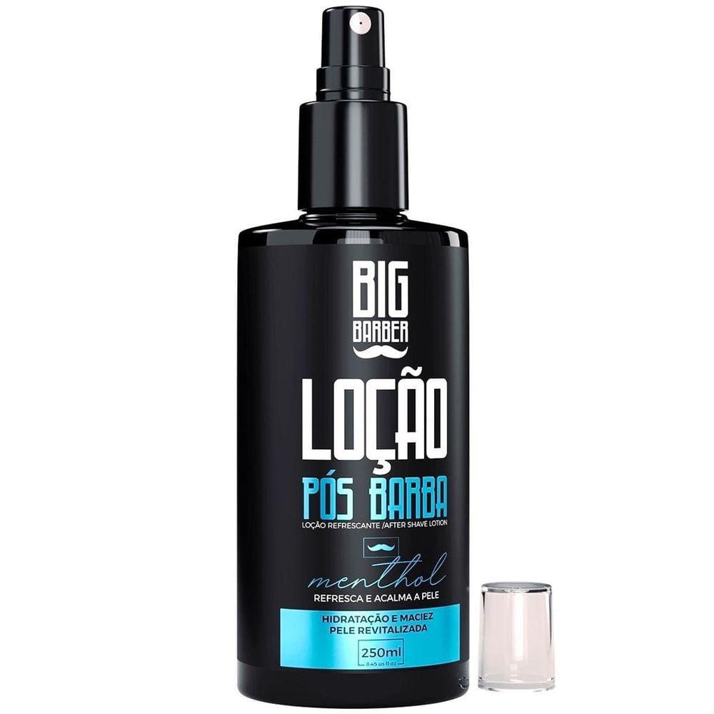 Kit 12X Loção Pós Barba After Shave Menthol 250Ml Big Barber