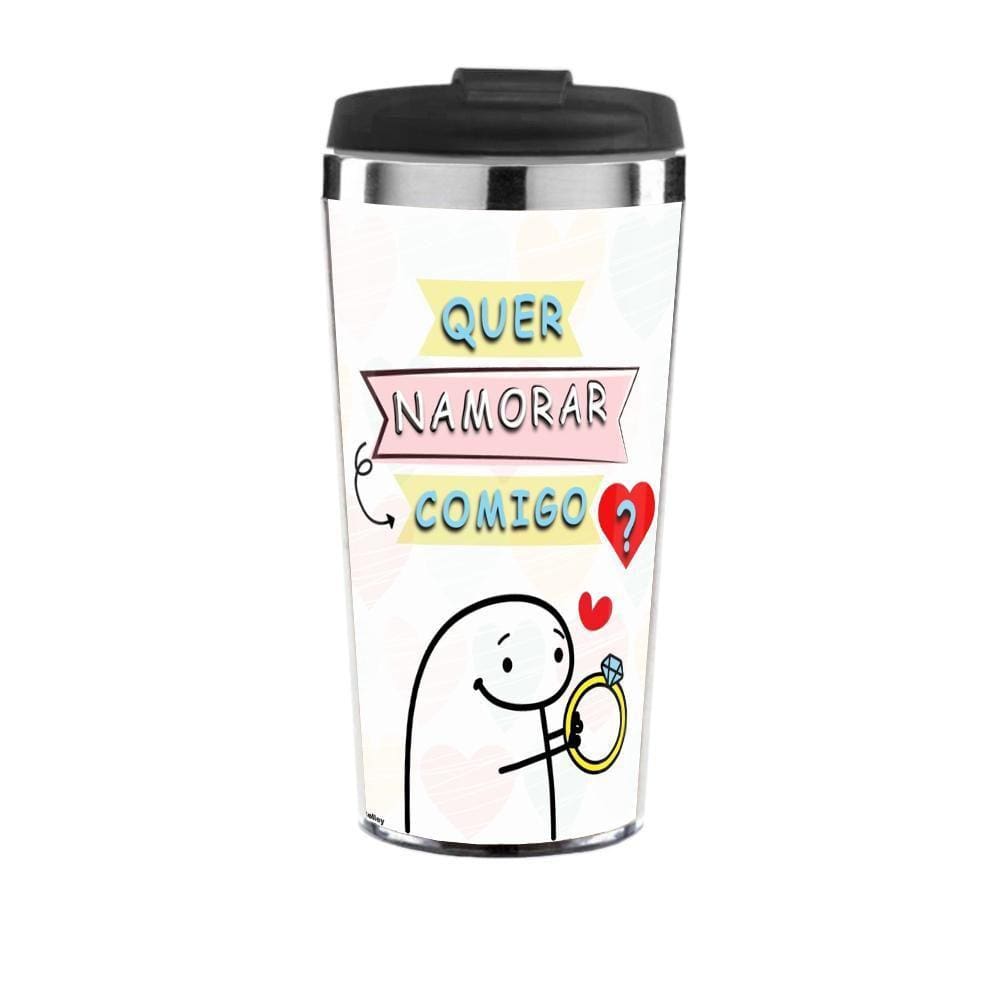 Copo Térmico Namorados - Quer Namorar Comigo Flork