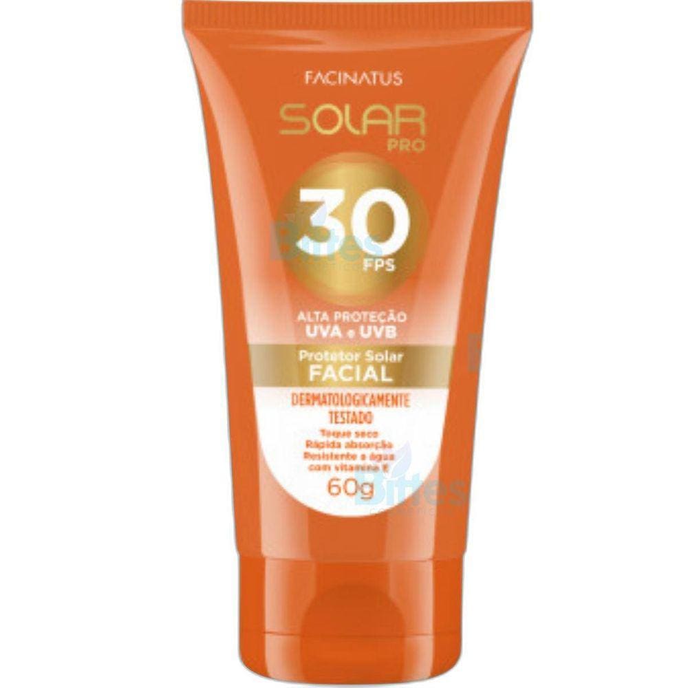 Protetor Solar Facial Fps 30 Facinatus Proteção Uva E Uvb