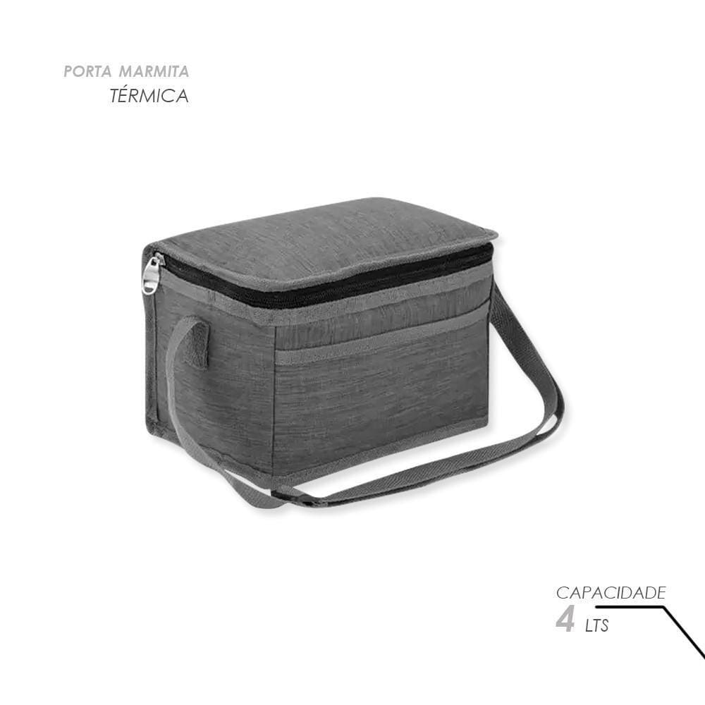Bolsa Térmica Porta Marmita 4L Cinza | Conserva Refeições