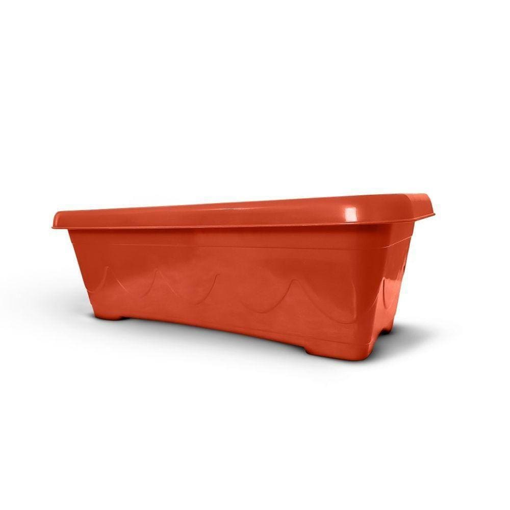 Vaso Floreira Plástico Retangular 60cm Cerâmica