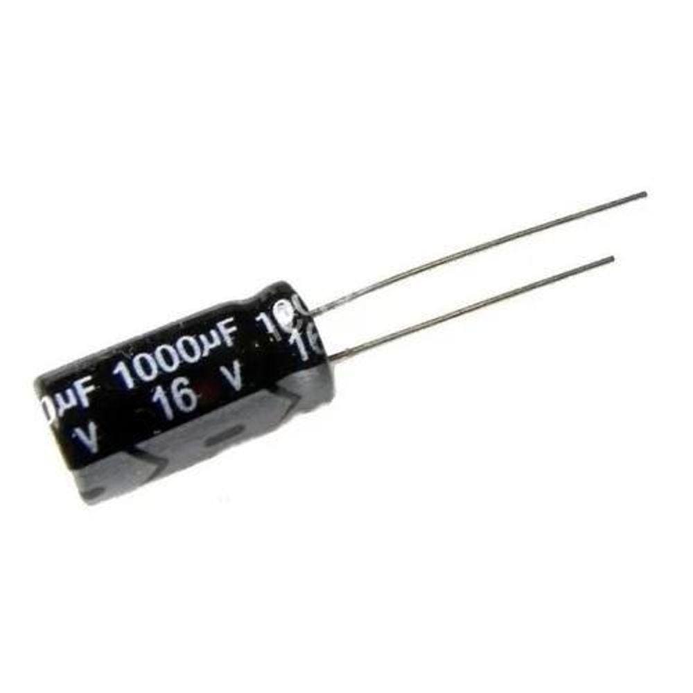 10 Peças Capacitor Eletrolítico 1000Uf 16V 1000 X 16 105ºc