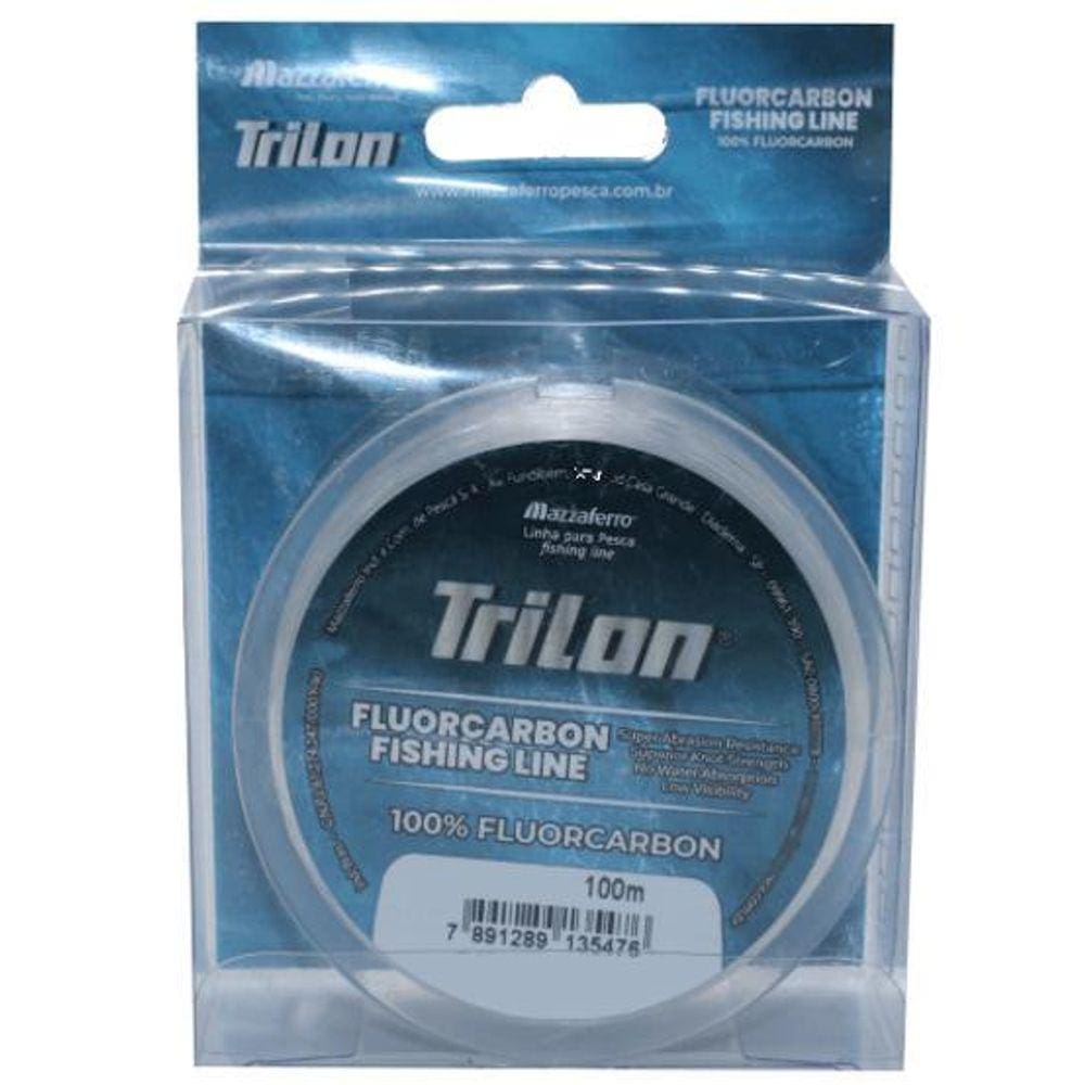 Linha Pesca Fluorcarbon Trilon 0,25M Suporta 3,6Kg 8Lb 100M