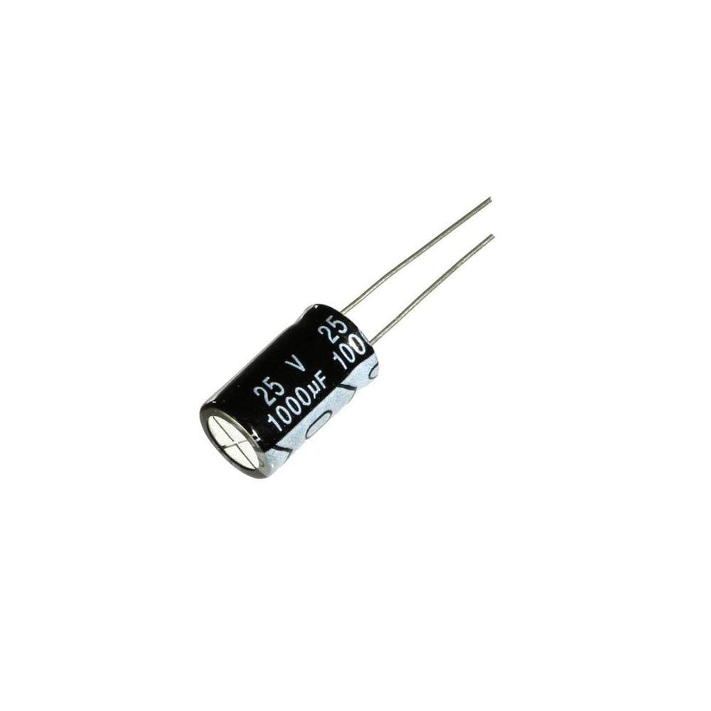 10 Peças Capacitor Eletrolítico 1000Uf 25V 1000 X 25 105ºc