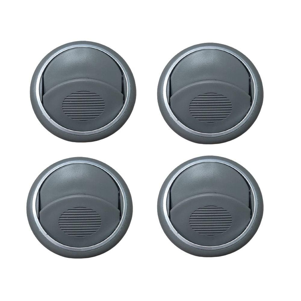 Kit Difusor Ar Palio Doblo 2002 2003 2004 2005 2006 2007 2008 2009 a 2018 Cinza Claro Aro Prata