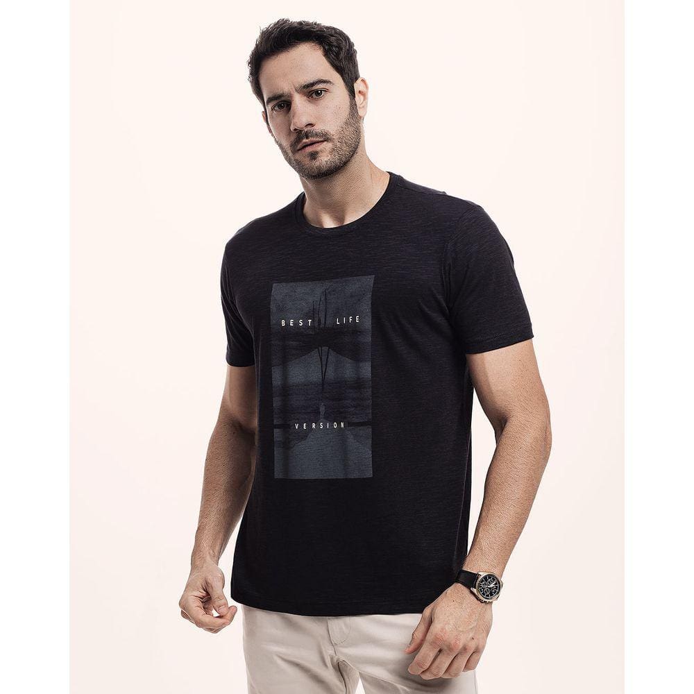 Camiseta Masculina Manga Curta Tecido Ultraleve Premium Cratus