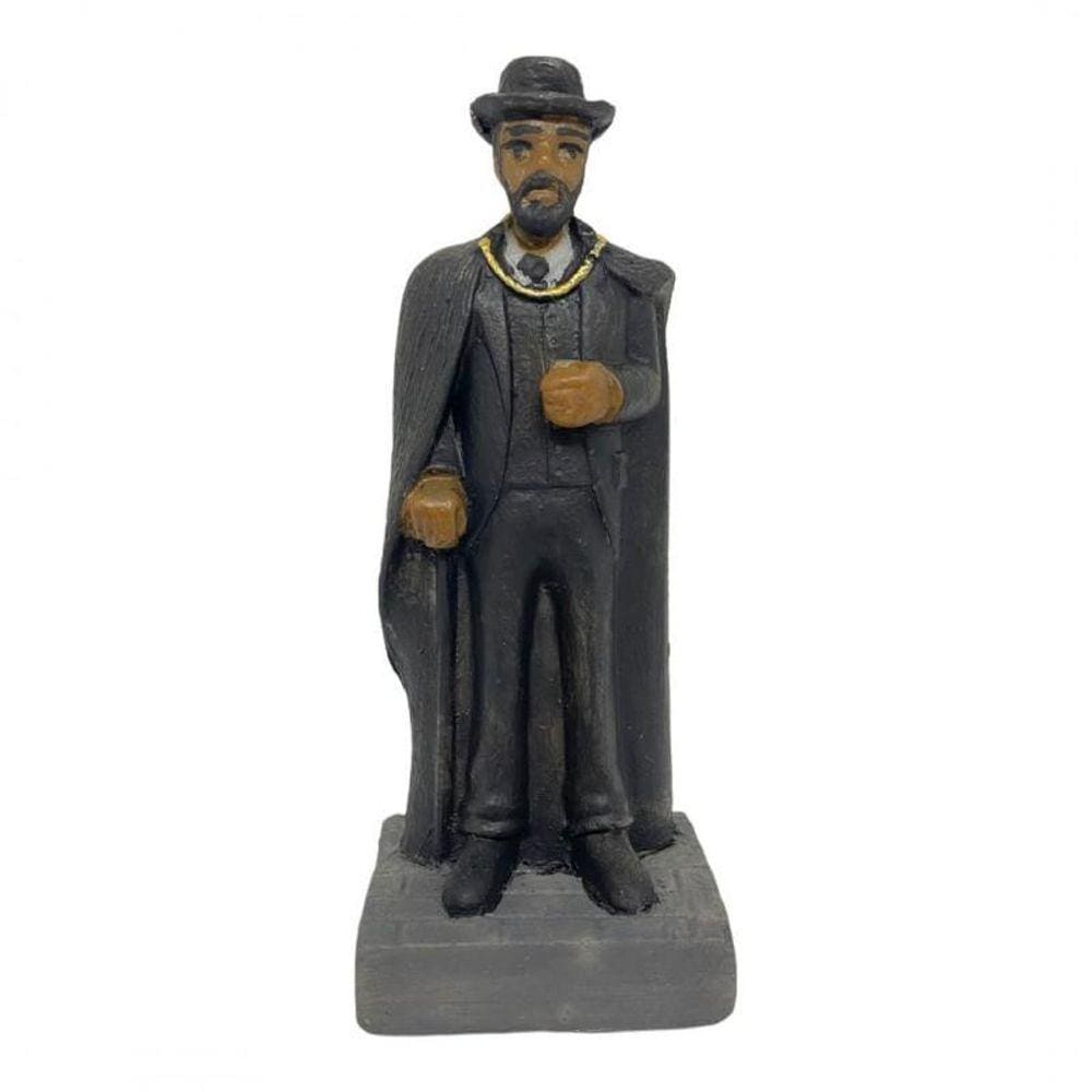 Escultura Exú Cartola 10,5Cm Em Resina Umbanda Candomblé