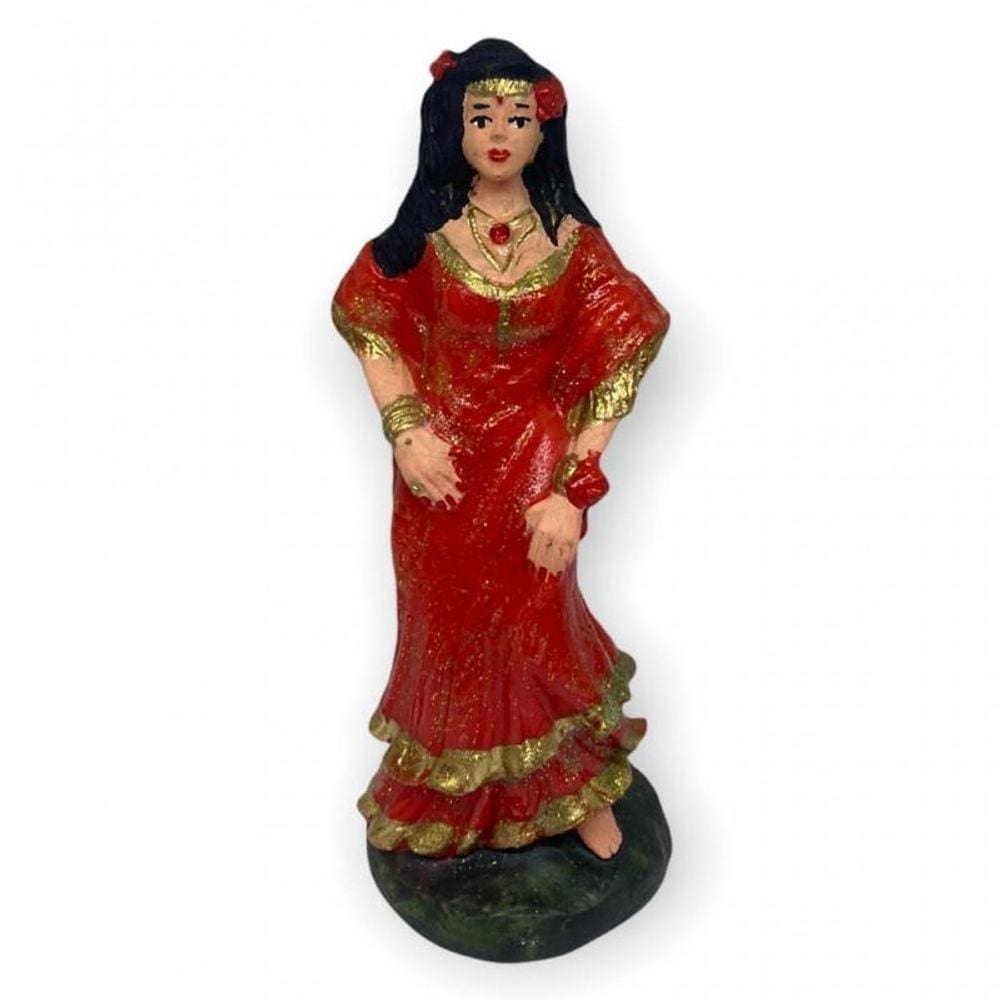Escultura Cigana Em Resina 15 Cm Umbanda Candomblé