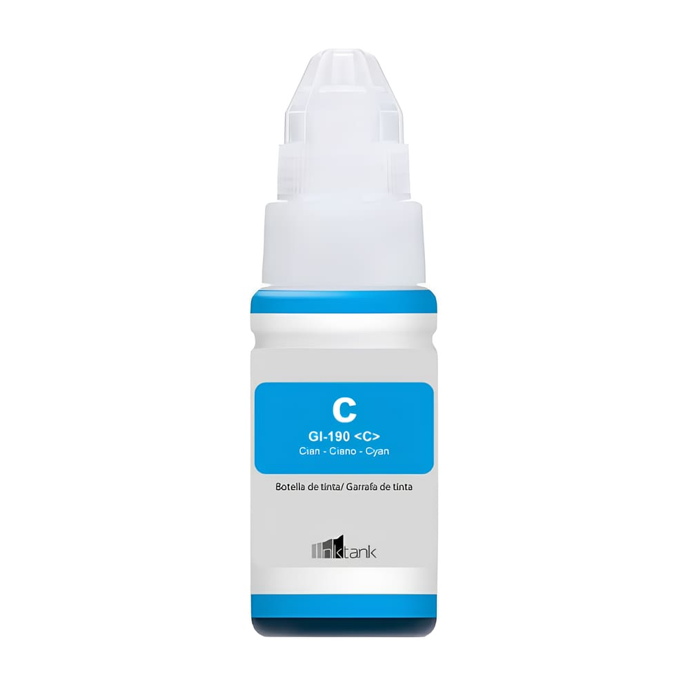 Refil de Tinta para Canon G3111 GI-190 Cyano Compatível