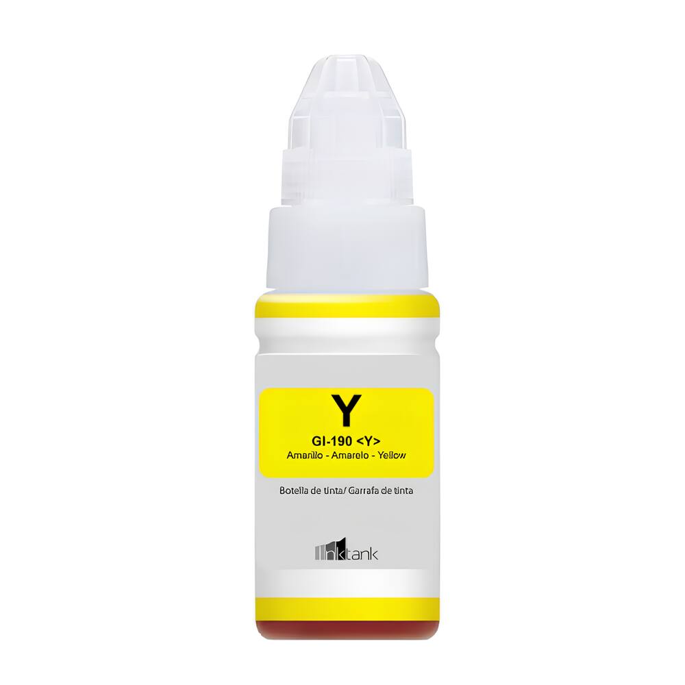 Refil de Tinta para Canon G4110 GI-190 Yellow Compatível