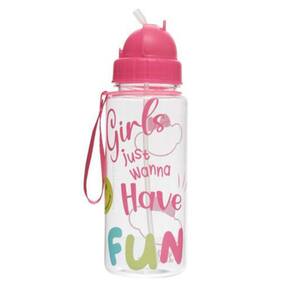 Garrafa Com Canudo Pacific Lilica Lov It Have Fun Rosa