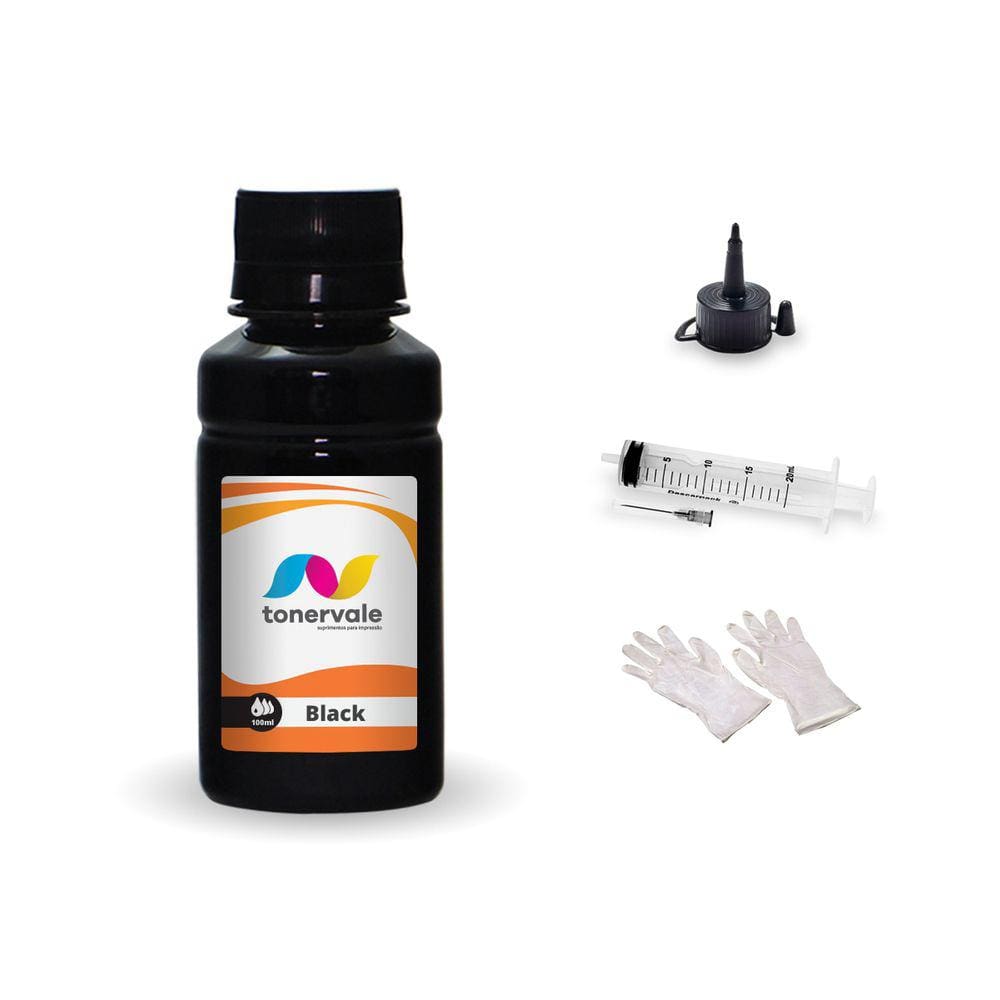 Tinta Para Brother MFC-J5845DW J5945 J6545 J6945 LC3039BK 100ml Platinum
