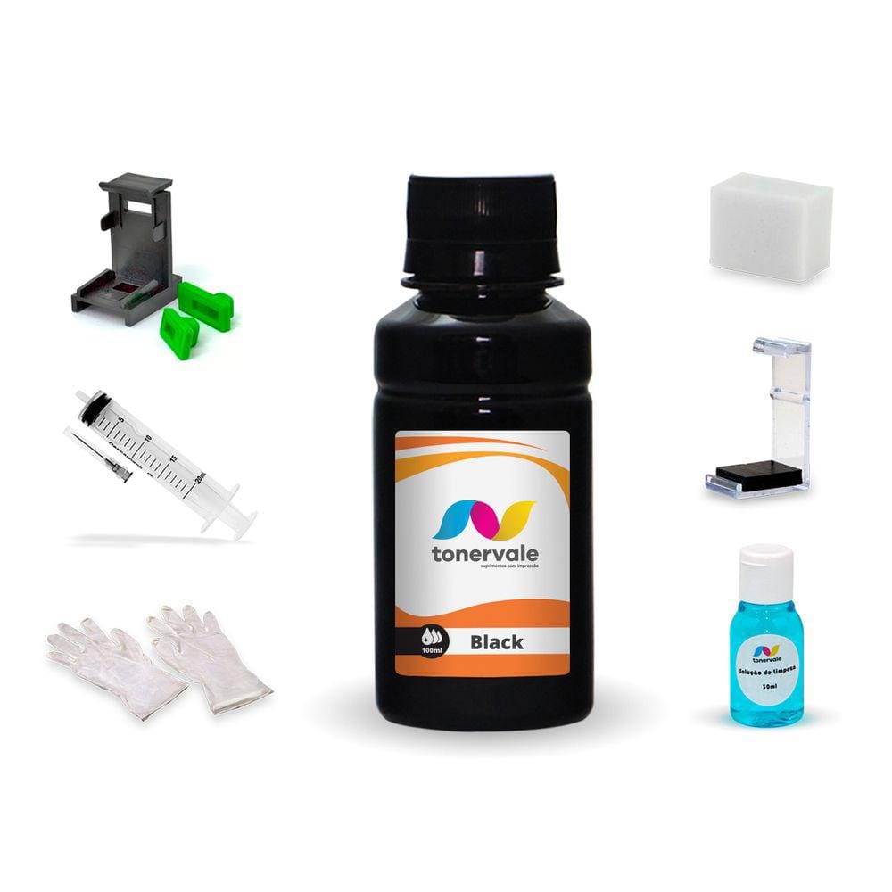 Tinta Para Canon MG2410 MG2510 TS3110 PG-145 Black 100ml Platinum