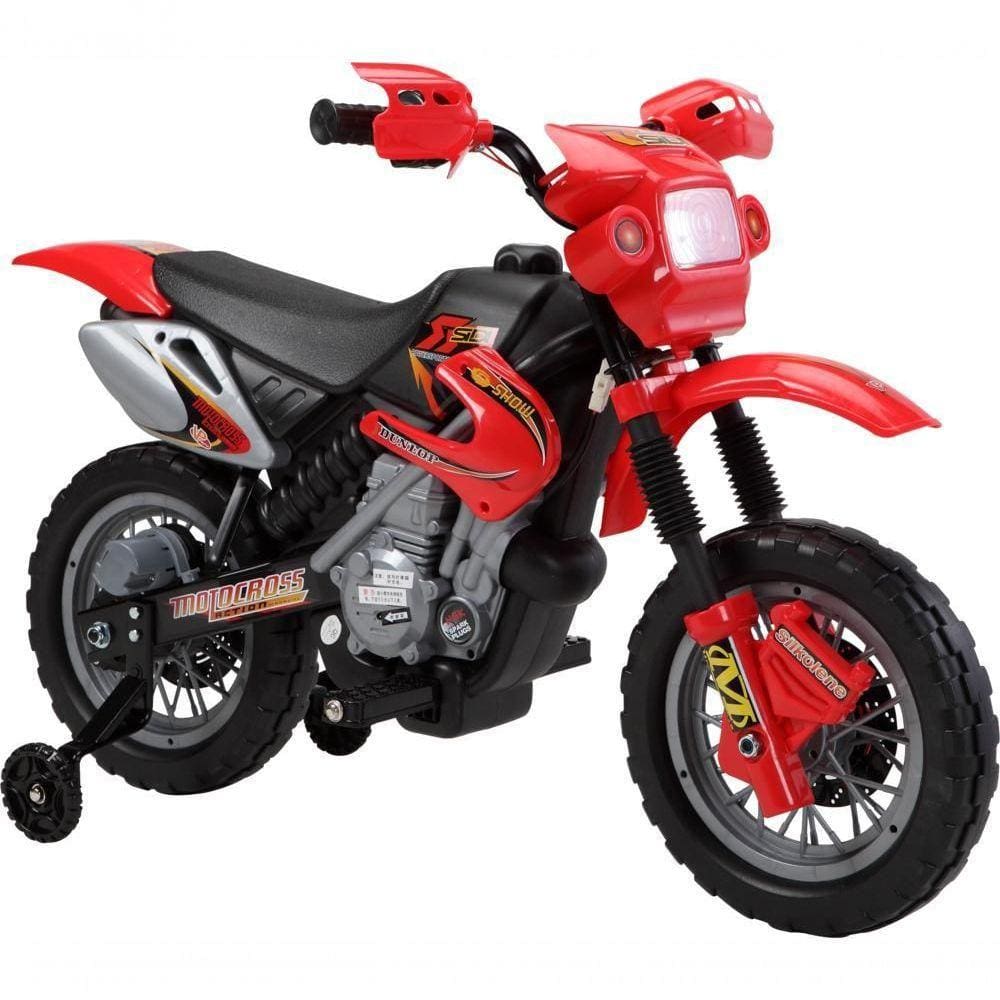 Moto Elétrica Infantil Motocross Vermelha - Bel Brink