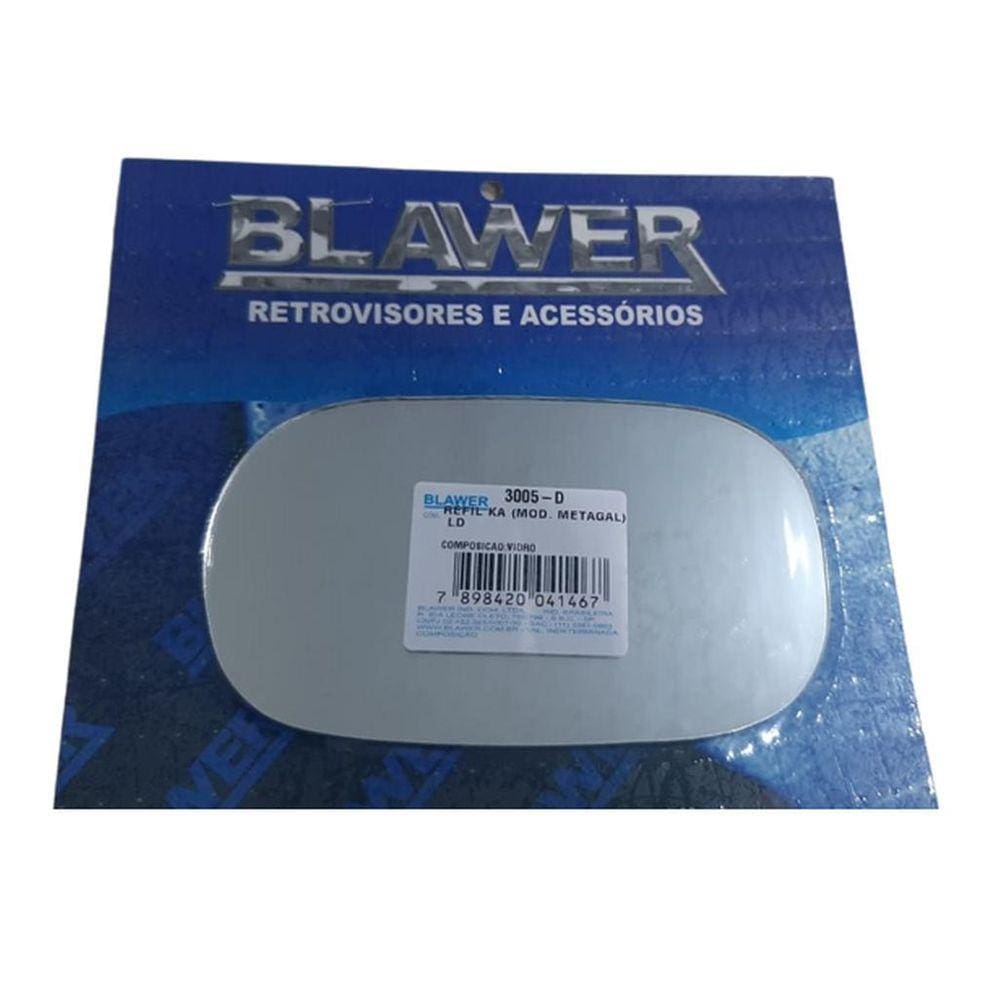 Refil Lente Espelho Retrovisor Ford Ká Lado Direito