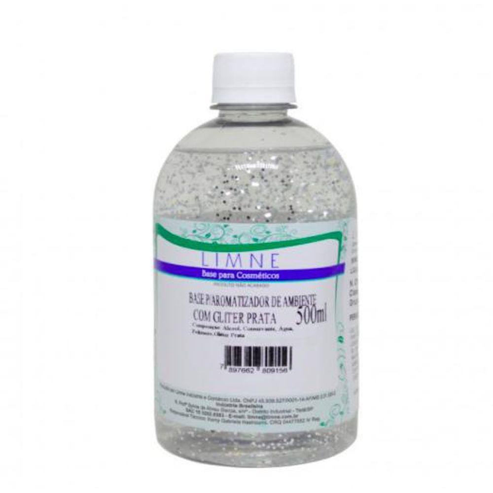 Base Aromatizador Glitter Prata 500Ml Limne