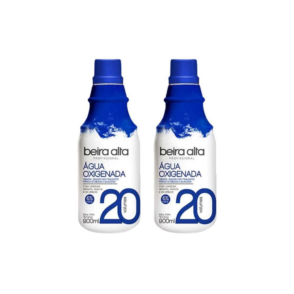 Agua Oxigenada Beira Alta 900ml 20 Volumes - Kit C/ 2un