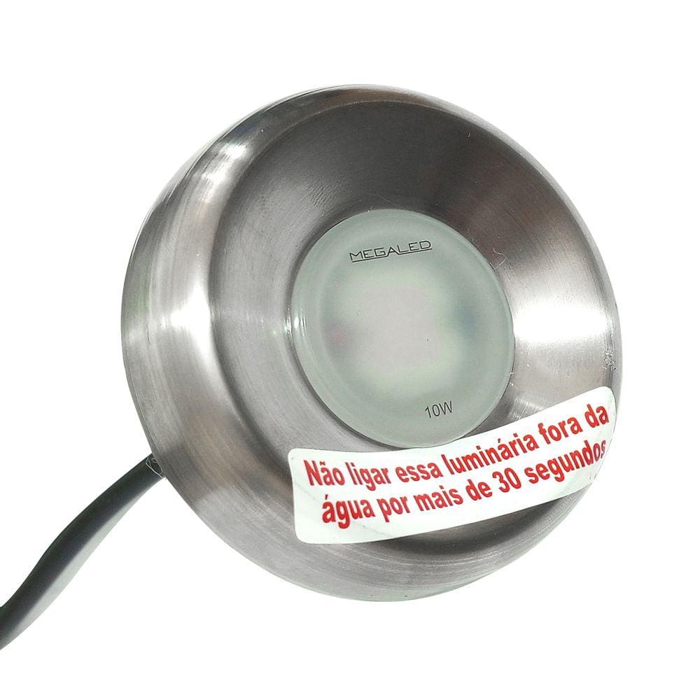 Luminária para Lago MegaLed Plus 10w Branco Frio + Fonte