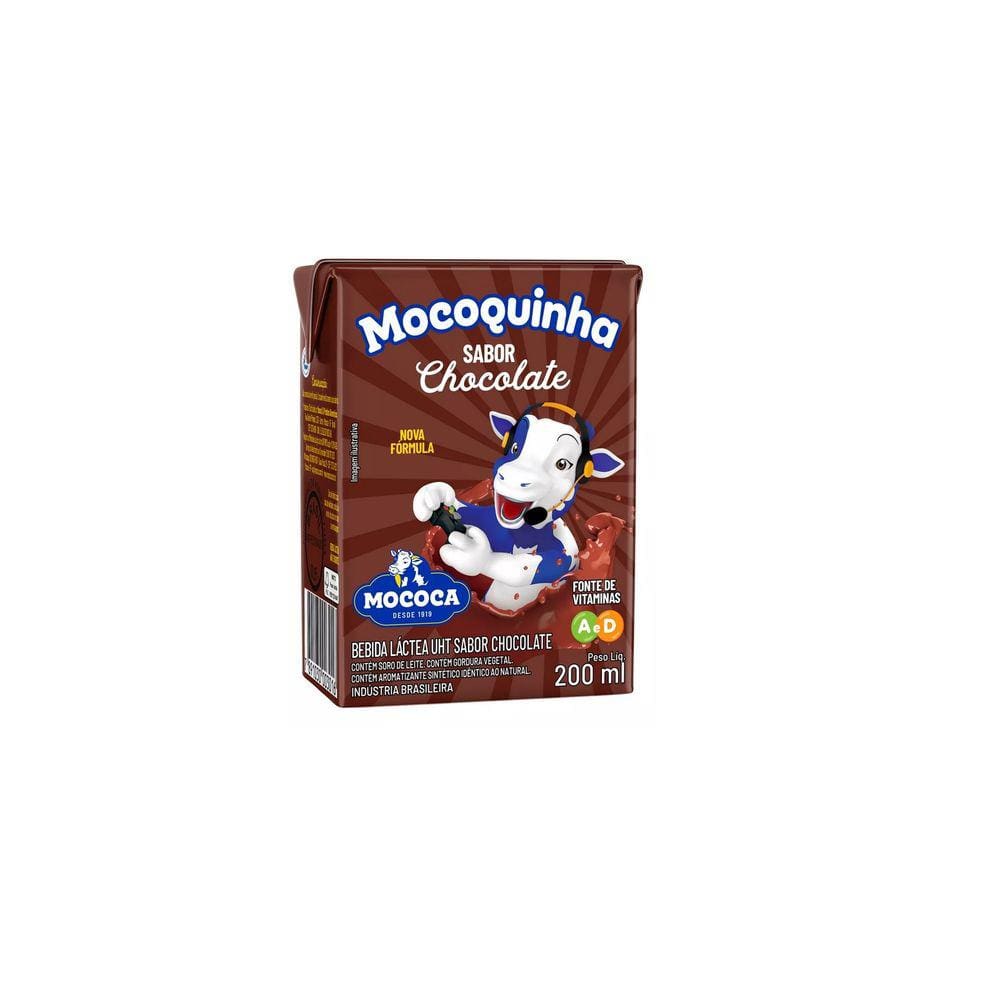 Bebida Láctea Achocolatado Mocoquinha Bebida Chocolate 200ml