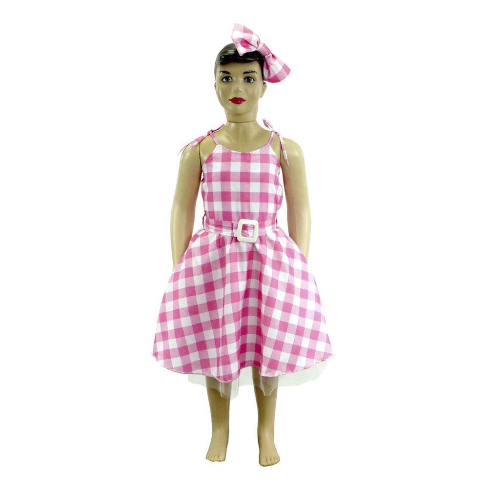 Fantasia Infantil Vestido Baby Pink