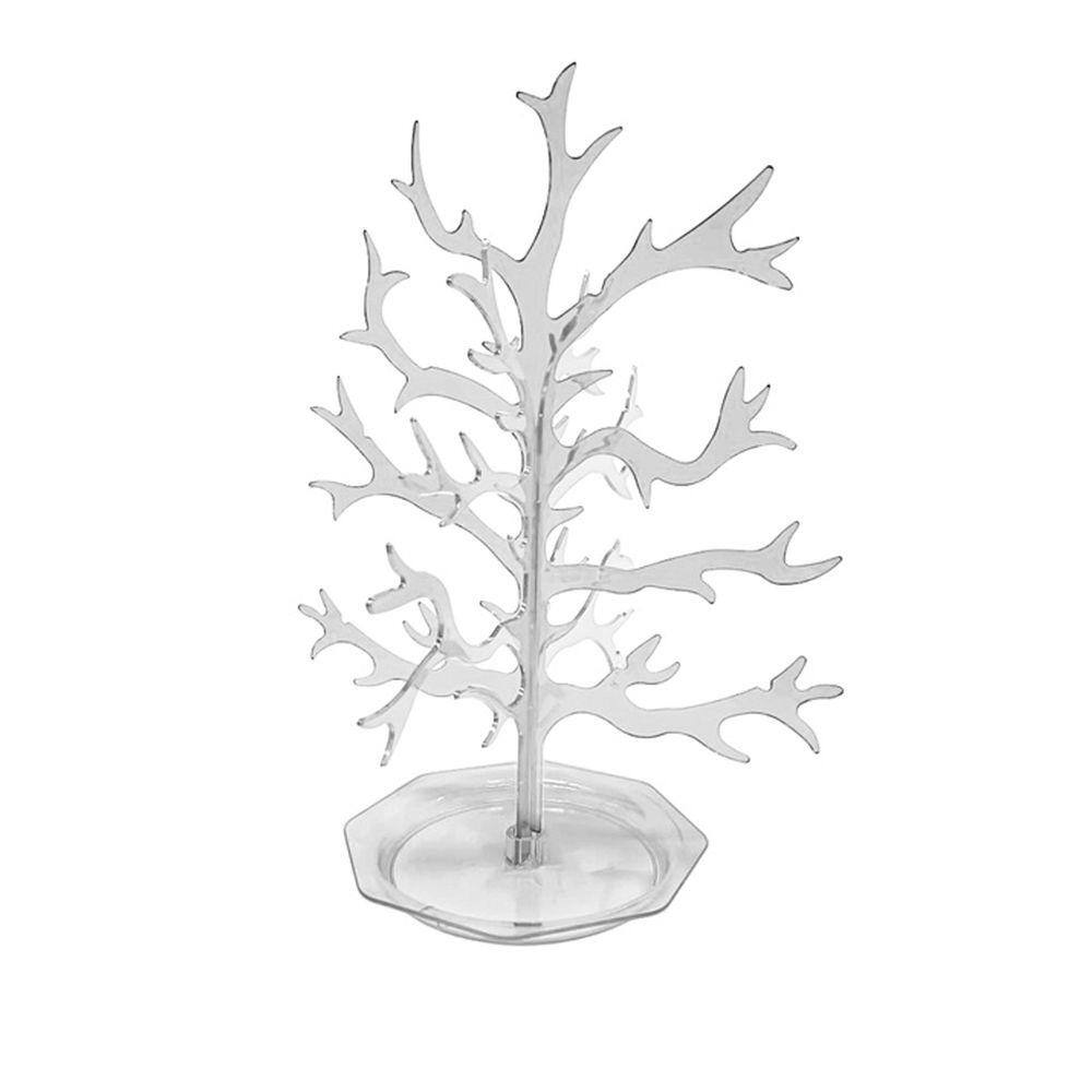 Árvore Acrílica Transparente de Natal - 30cm