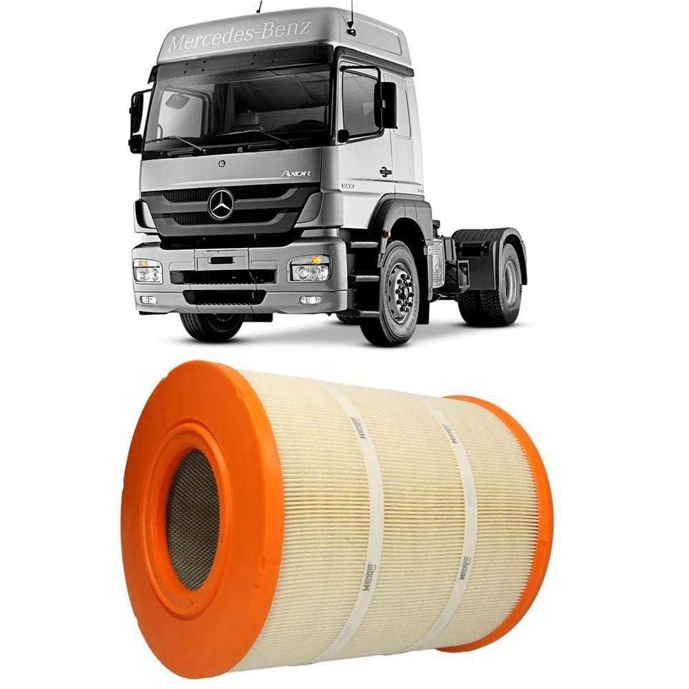Filtro Ar Mercedes Benz Axor 1933/36 7.2 2005 a 2024 Hengst