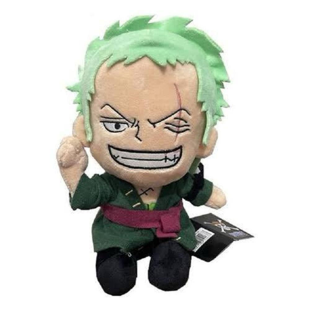 Pelucia One Piece Roronoa Zoro Boneco Anime 25Cm