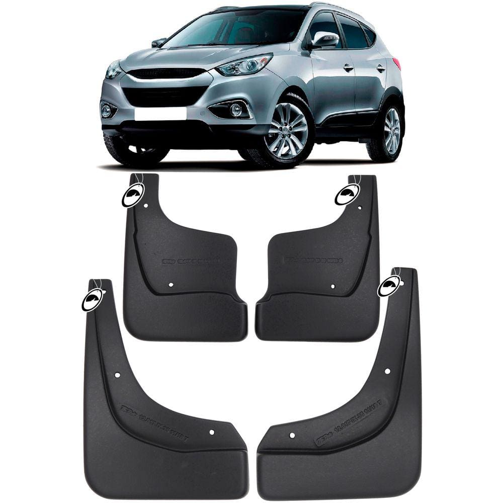 Jogo Apara Barro Protetor Lameira Flap Hyundai IX35 2011 2012 2013 2014 2015 2016 2017 2018