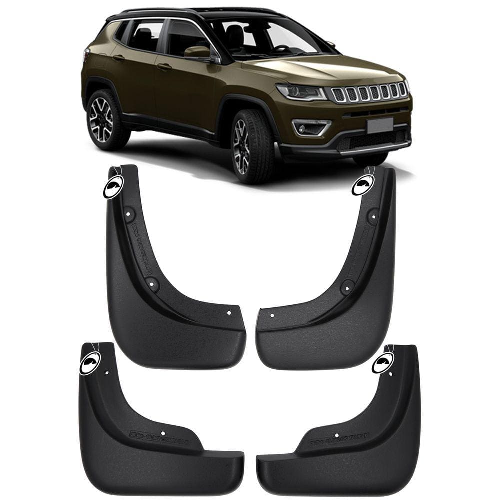 Jogo Apara Barro Protetor Lameira Flap TG Poli Jeep Compass 2016 2017
