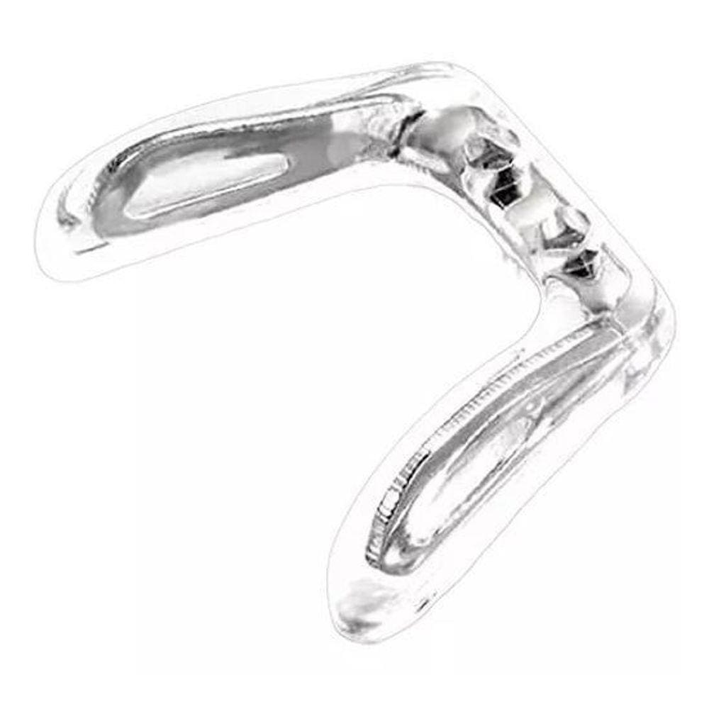 Ponte Nariz Anatômica Silicone - Prata - Kit 10 Unidades