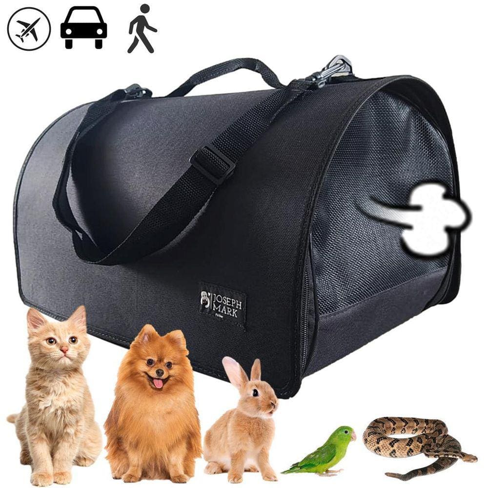 Bolsa Pet Grife Viagem Luxo Pretoliso 47x30x30cm 8kg