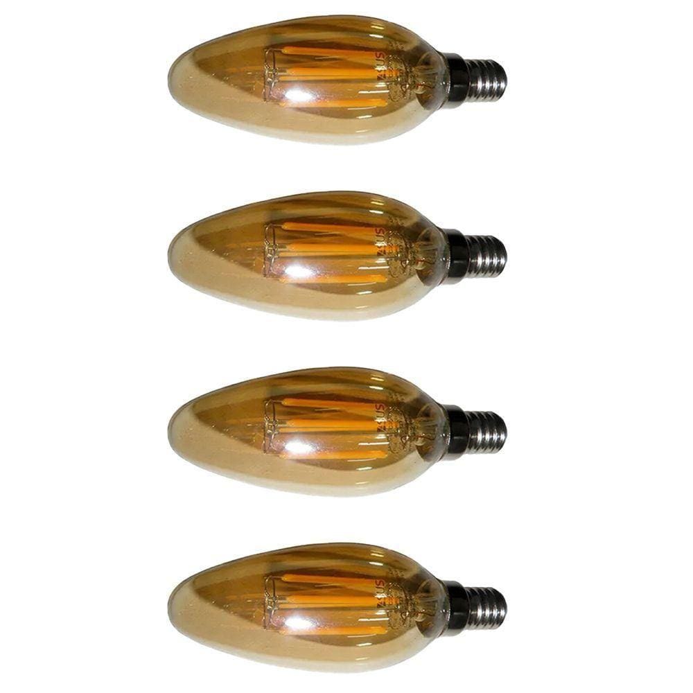 Lampada Multifilamento 30w Led Kit 4 Unidades Iluminaçao Retro Vintage Casa Jardim Quintal Decoraçao