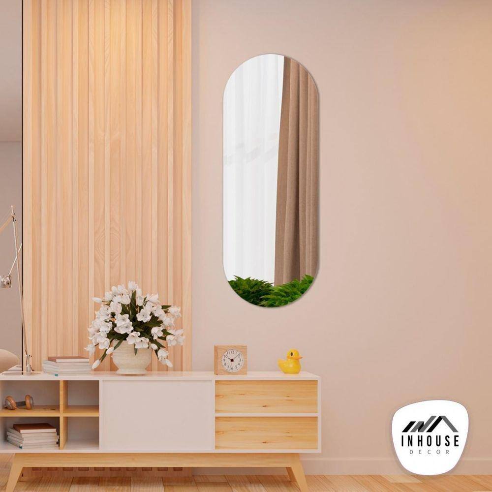 Espelho Decorativo Multiuso Lapidado Pendurador 120X40 Cm