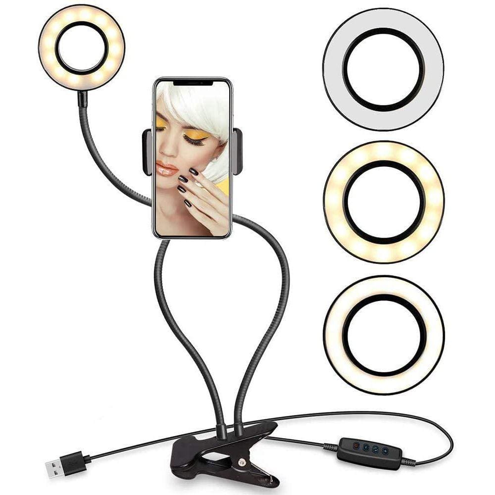 Luminária Ring Light + Youtuber Suporte Celular Selfie