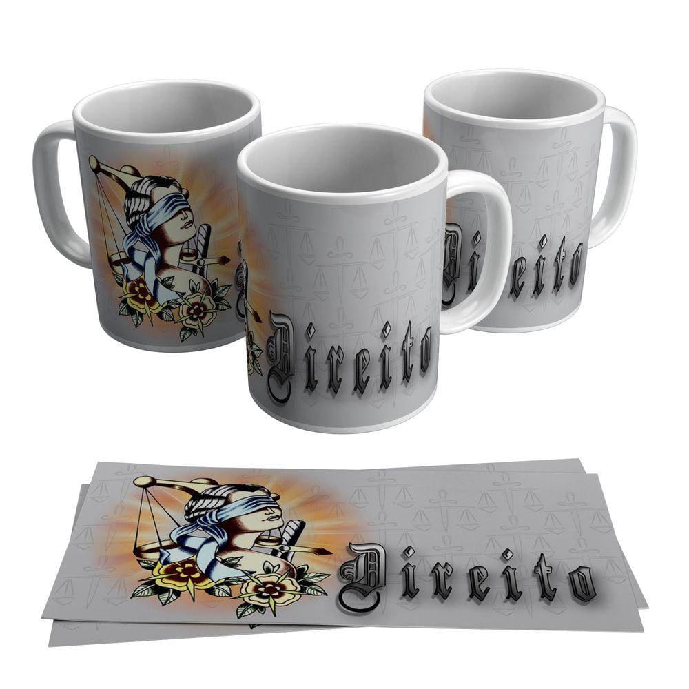 Caneca Balança Da Justiça Curso Direito Advocacia 325ml