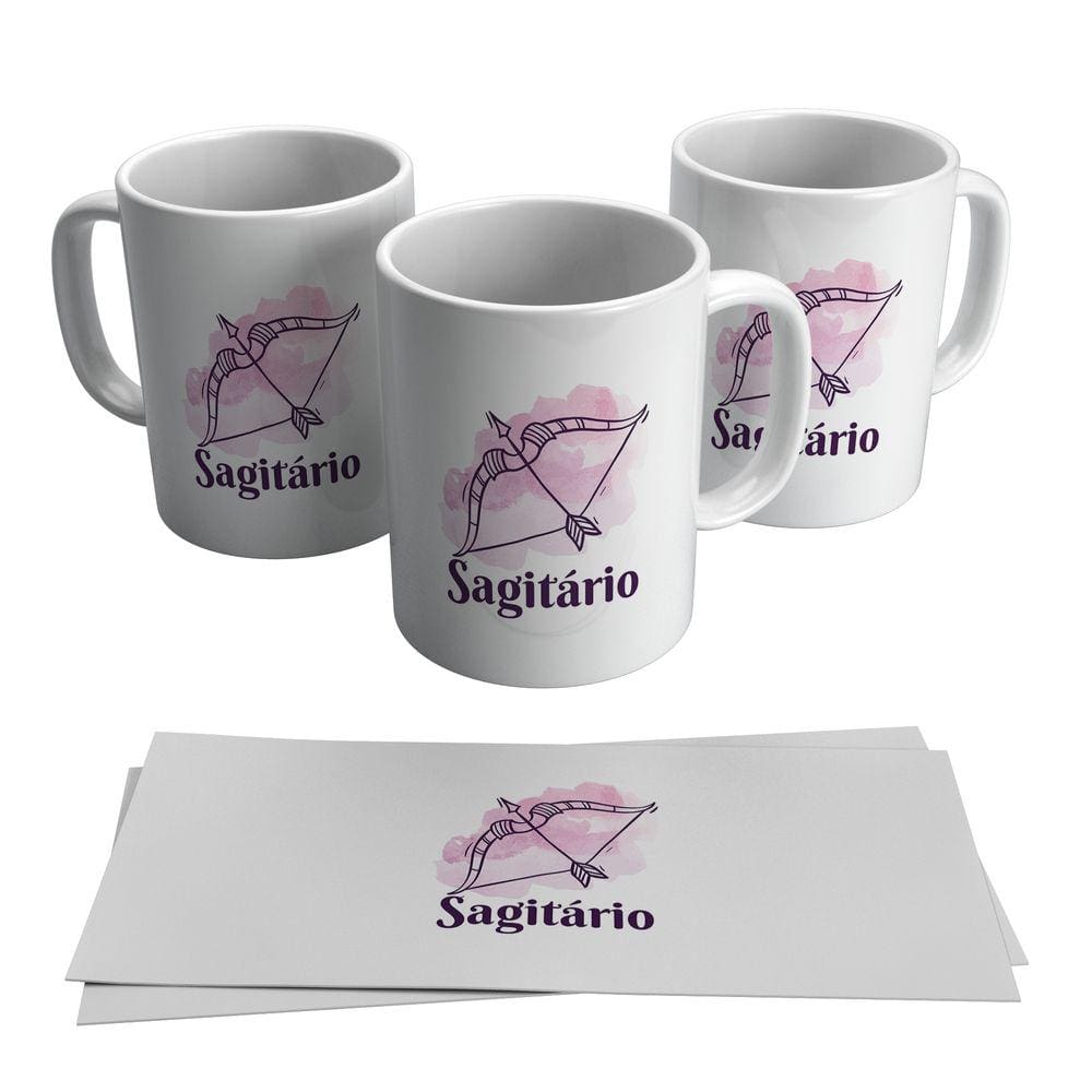 Caneca Personalizada Sagitário Signo Símbolo Horóscopo 325ml