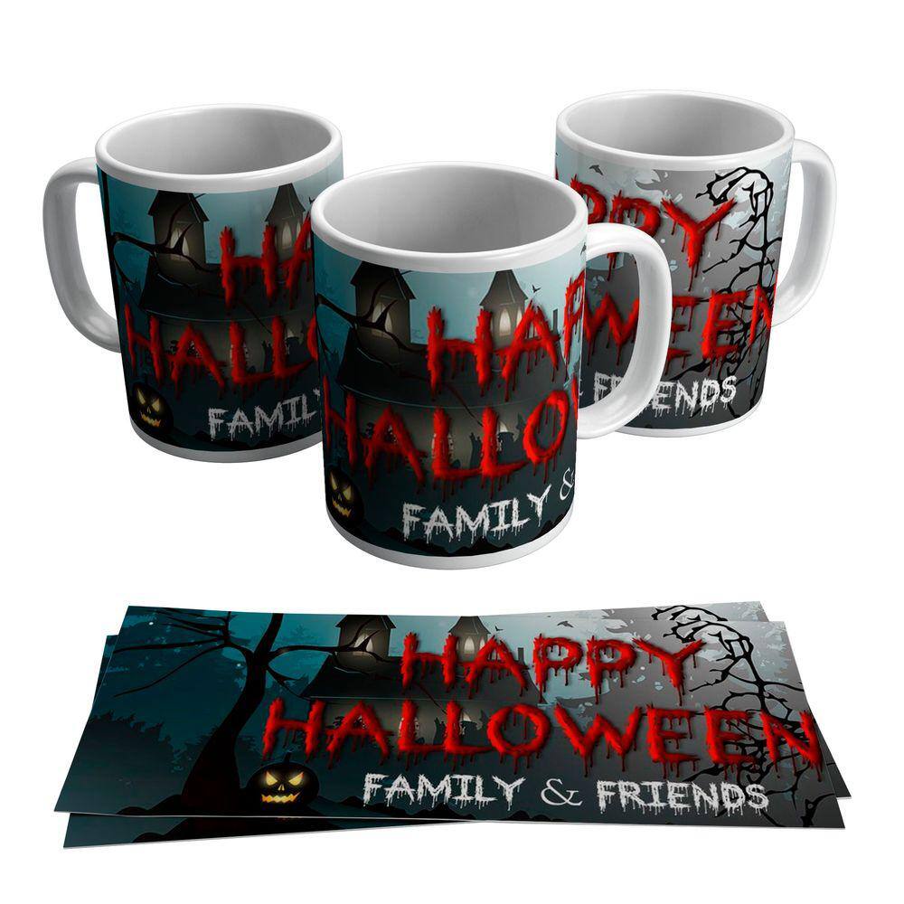 Caneca Personalizada Happy Halloween Dia Das Bruxas 325ml