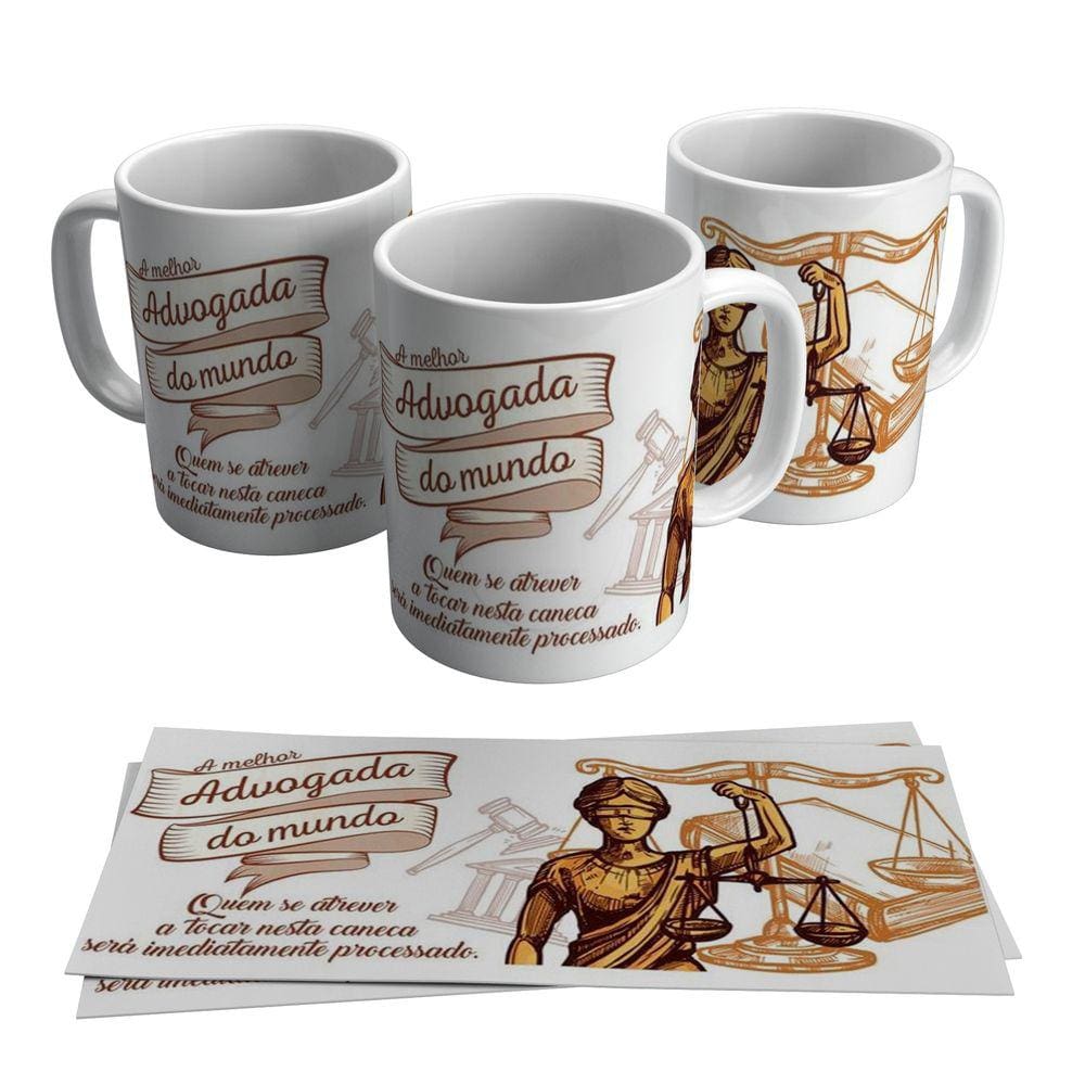 Caneca Advogada Formatura Direito Curso Turma 325ml