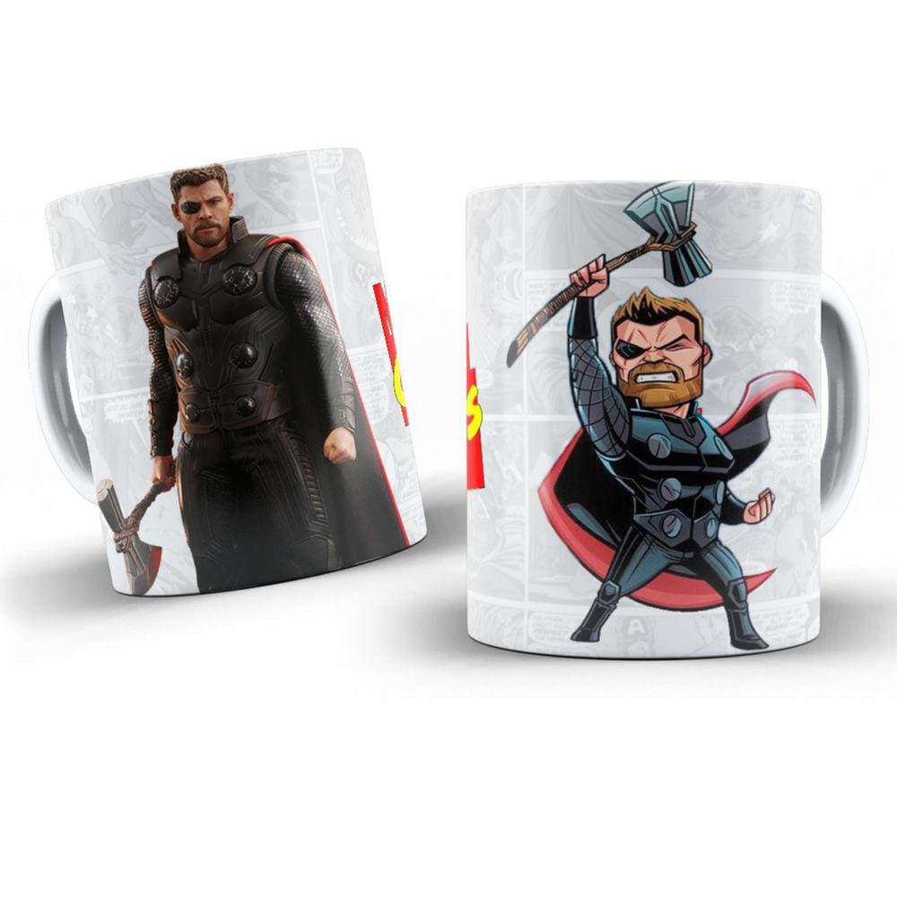 Caneca Thor Marvel Comics Em Alta Resolução 325Ml