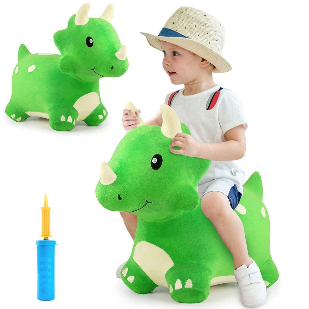 Brinquedo Bouncy Pals Dinosaur Hopper iPlay iLearn Triceratops