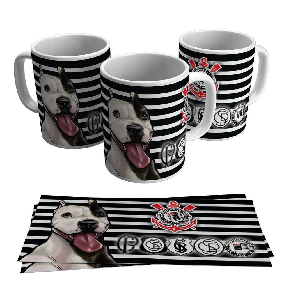 Caneca Todos Os Escudos Do Corinthians 325ml