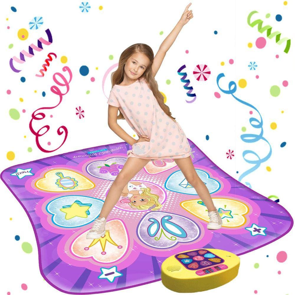 Tapete de dança SUNLIN Dance Pad com luzes LED para meninas de 3 a 10 anos
