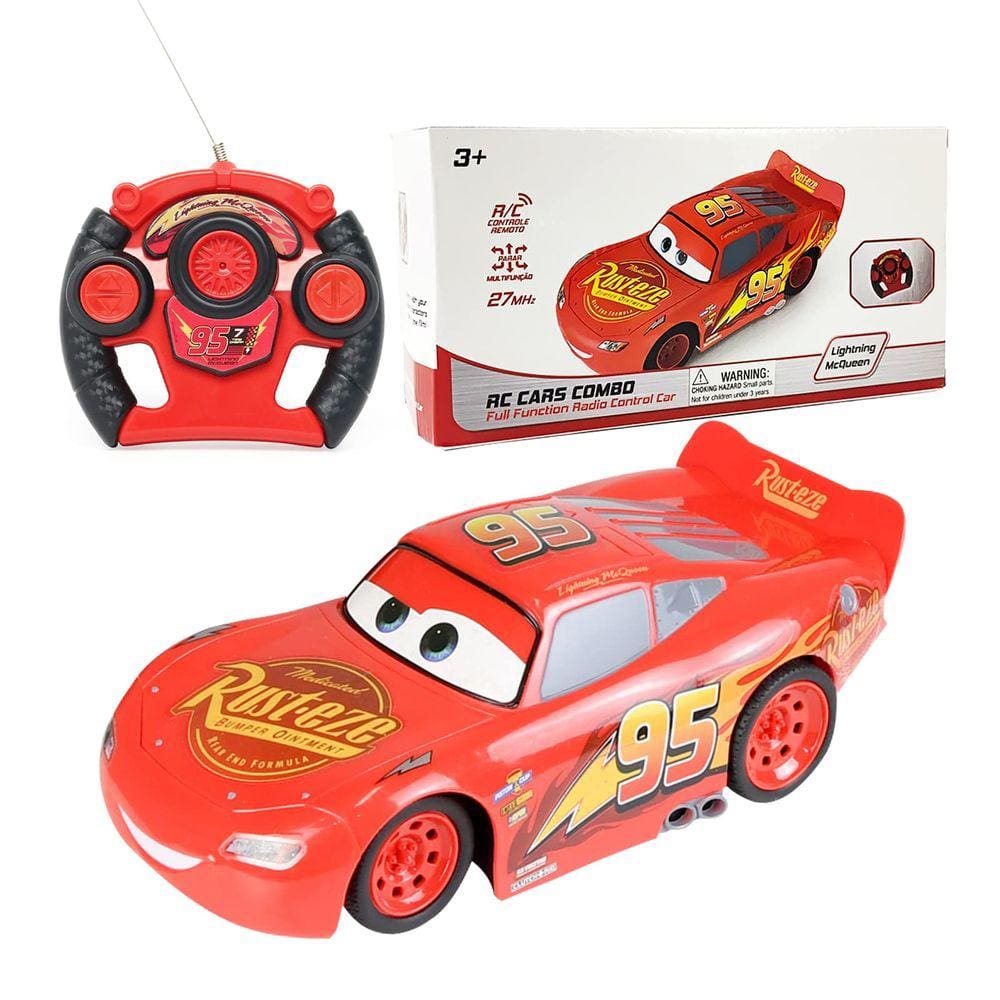Brinquedo de rádio Car Nuit Cartoon Racing com controle remoto para crianças a partir de 6 anos