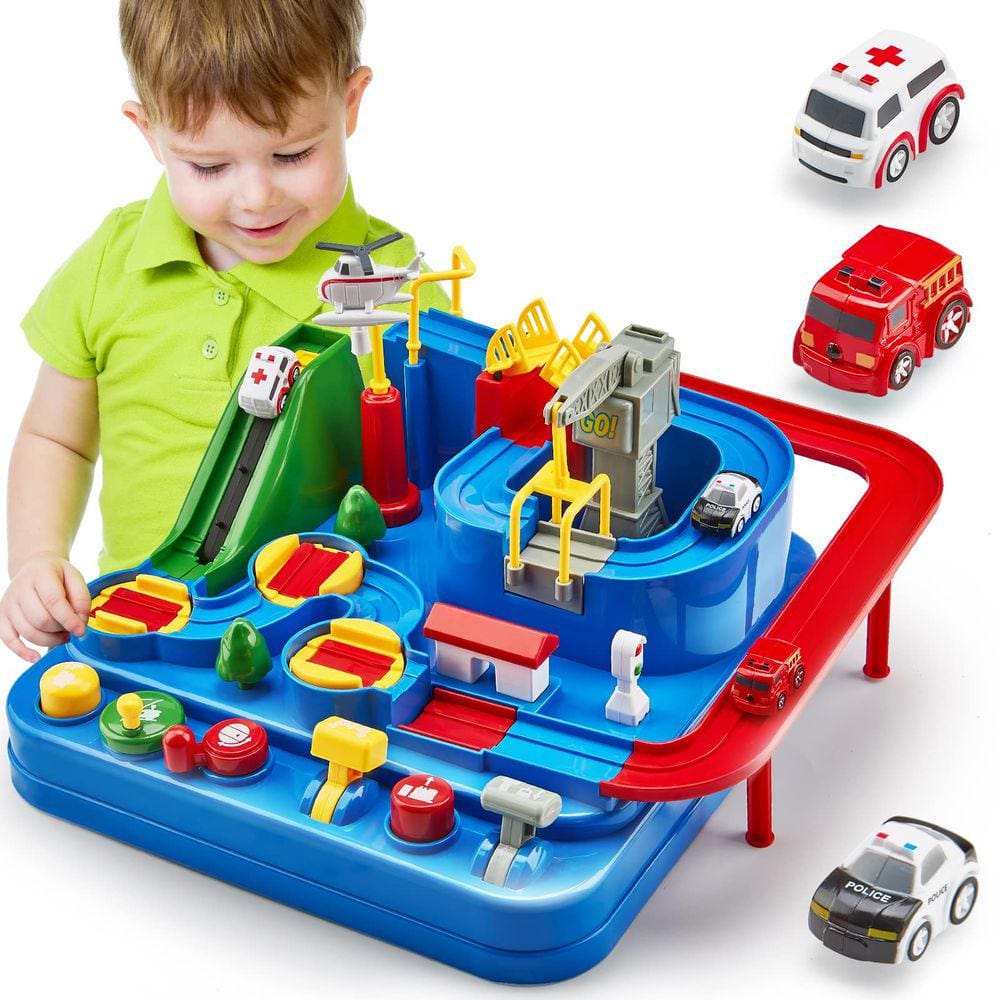 Toy CubicFun Race Track 2 em 1 Table Car Adventure por mais de 3 anos