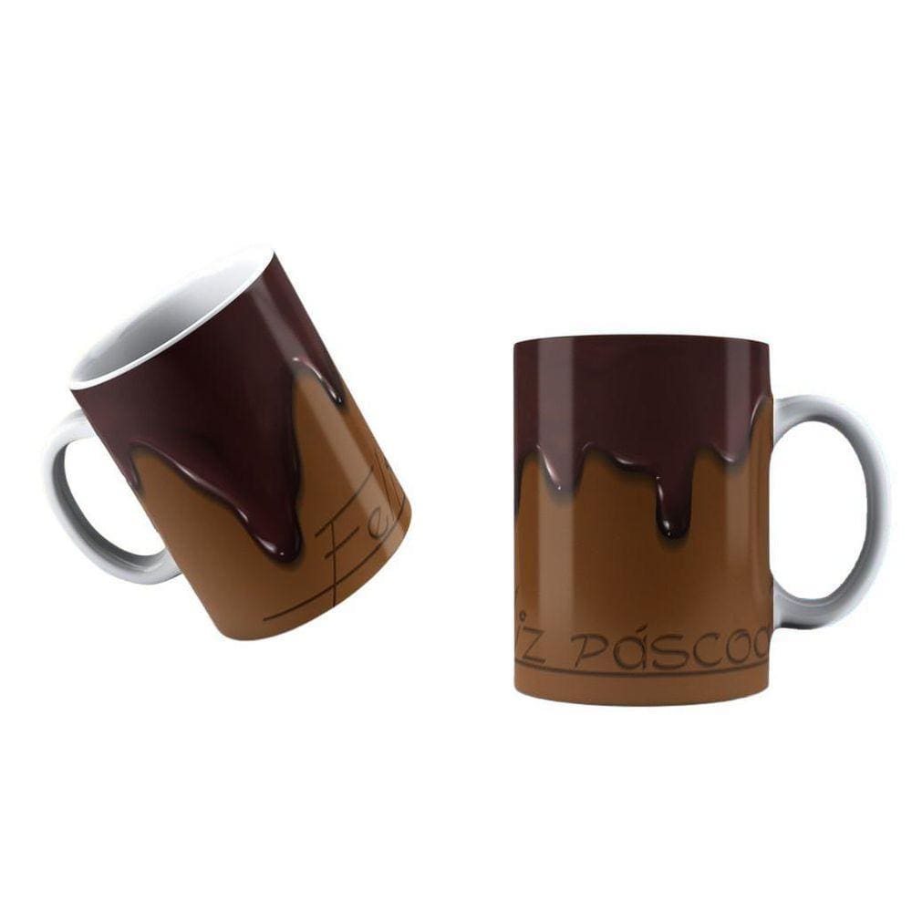 Caneca Personalizada Feliz Páscoa - Chocolate Derretido