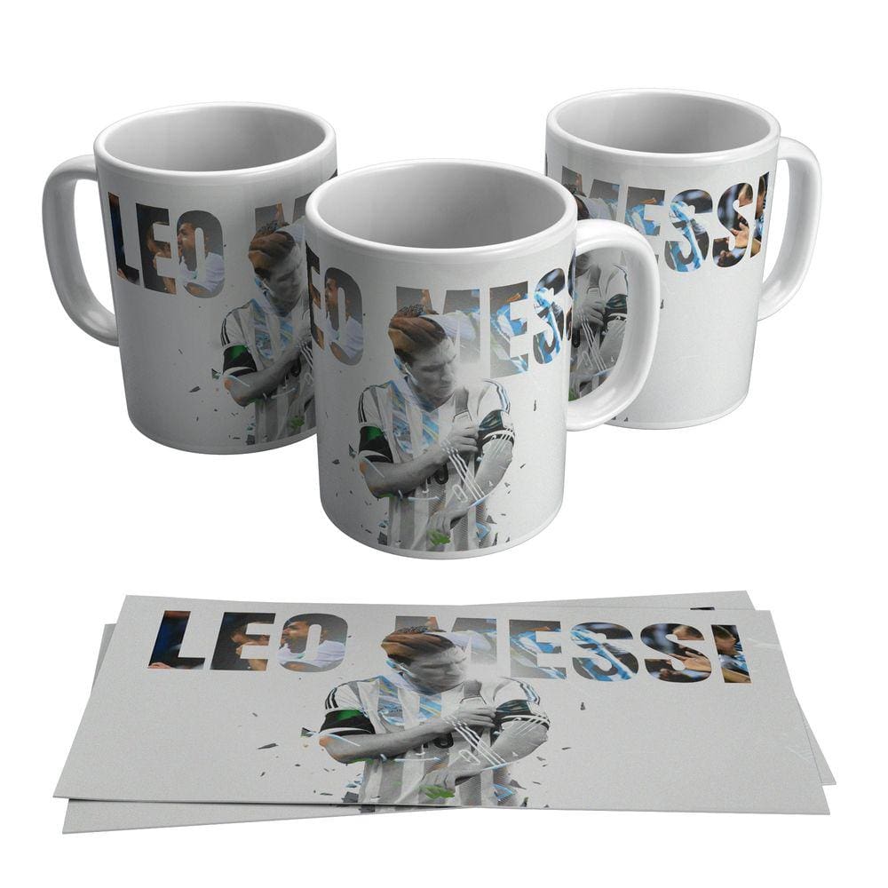Caneca Leo Messi Jogador Argentino Do Barcelona 325ml