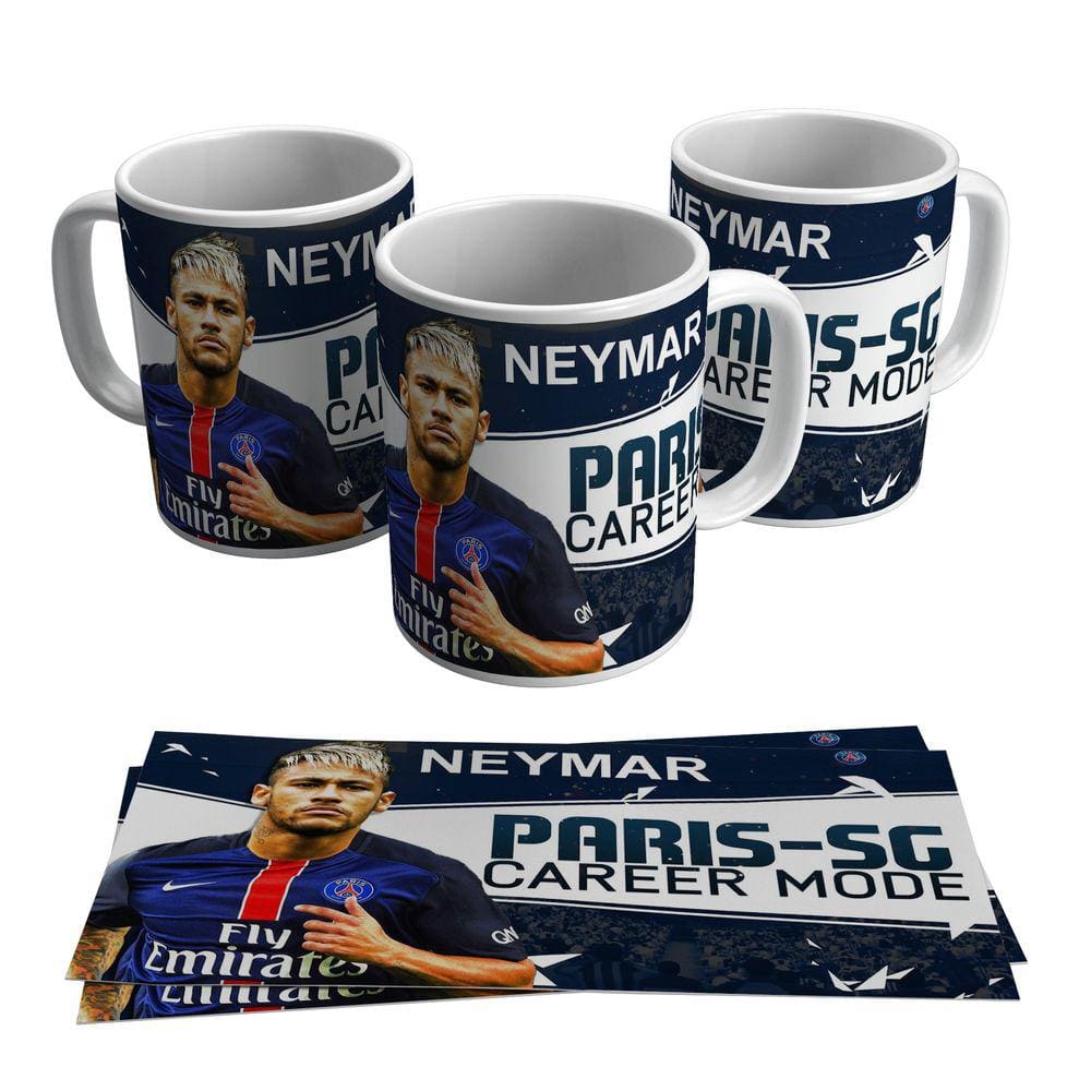 Caneca Neymar Paris Saint German Psg Time Francês 325ml