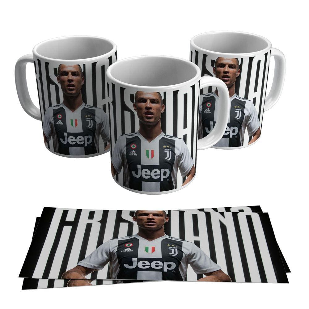 Caneca Cristiano Ronaldo Juventus Uniforme Time 325ml