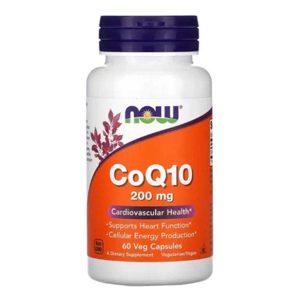 Coenzima Coq10 200mg 60 Cápsulas Now